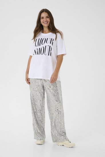 Kaffe Curve Chari T-Shirt Optical White - Trička - 