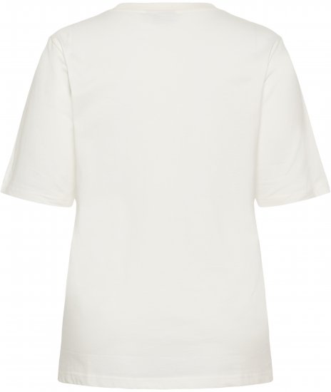 Kaffe Curve Chari T-Shirt Chalk - Trička - 