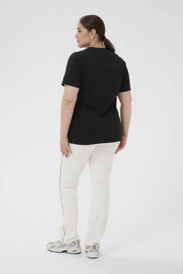 Kaffe Curve Lucie T-Shirt Black - Trička - 