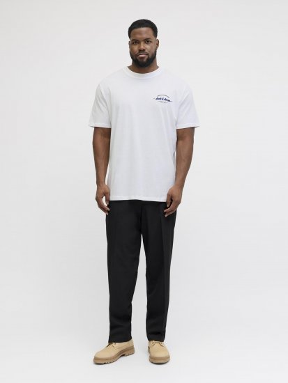 Jack & Jones Brandon T-Shirt White - Trička - Trička nadměrné velikosti - 2XL-14XL
