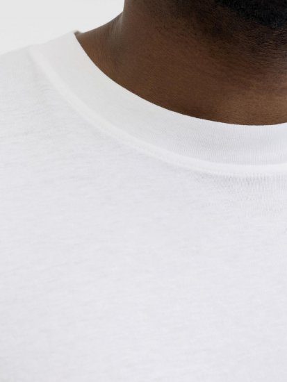 Jack & Jones Brandon T-Shirt White - Trička - Trička nadměrné velikosti - 2XL-14XL