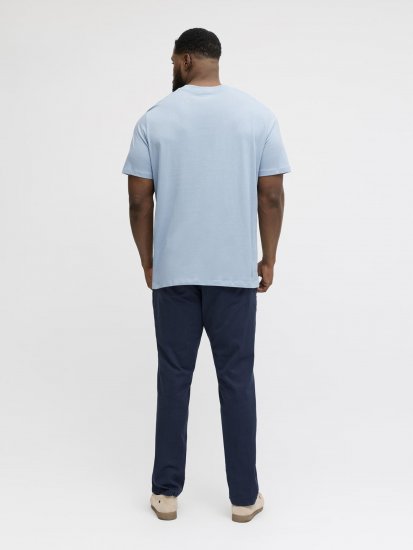 Jack & Jones Brandon T-Shirt Celestial Blue - Trička - Trička nadměrné velikosti - 2XL-14XL