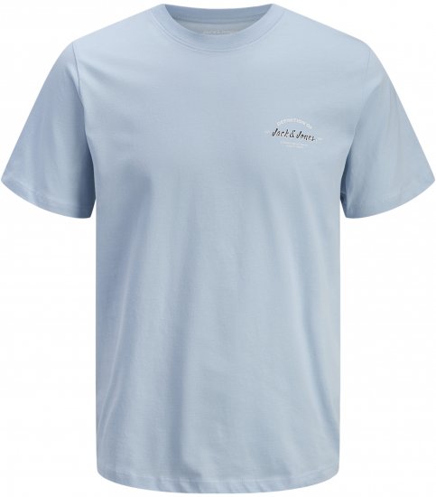 Jack & Jones Brandon T-Shirt Celestial Blue - Trička - Trička nadměrné velikosti - 2XL-14XL