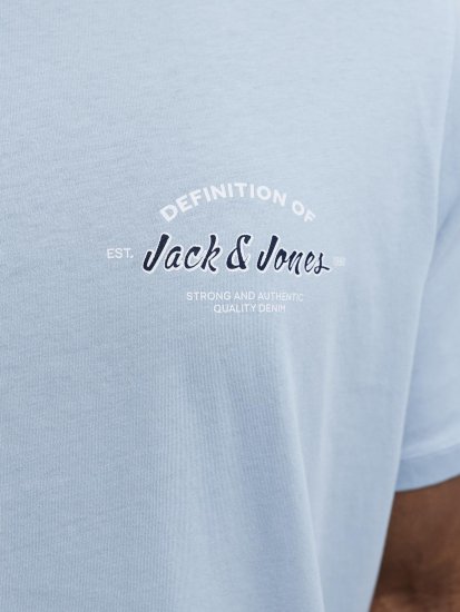 Jack & Jones Brandon T-Shirt Celestial Blue - Trička - Trička nadměrné velikosti - 2XL-14XL