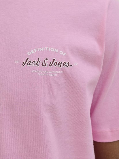 Jack & Jones Brandon T-Shirt Pink - Trička - Trička nadměrné velikosti - 2XL-14XL