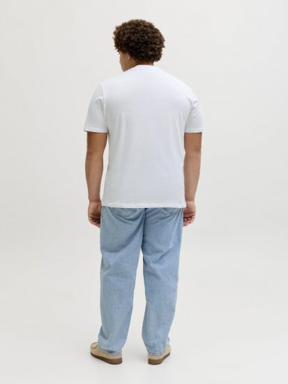 Jack & Jones Archive Tričko Bílé - Trička - Trička nadměrné velikosti - 2XL-14XL