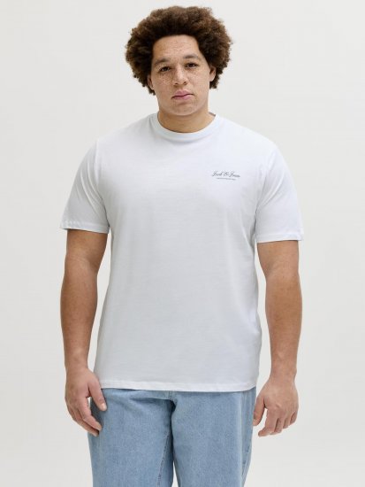 Jack & Jones Archive Tričko Bílé - Trička - Trička nadměrné velikosti - 2XL-14XL