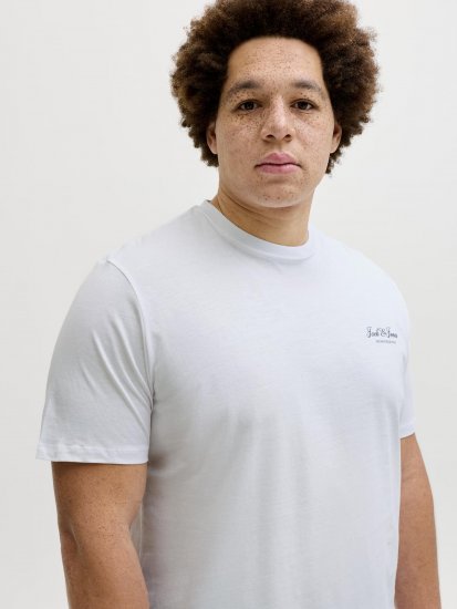 Jack & Jones Archive Tričko Bílé - Trička - Trička nadměrné velikosti - 2XL-14XL