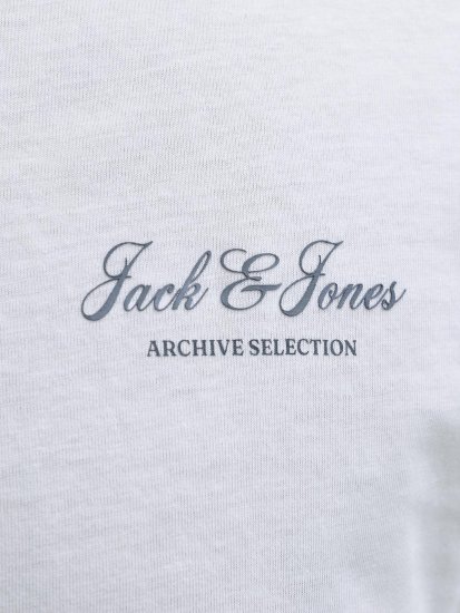 Jack & Jones Archive Tričko Bílé - Trička - Trička nadměrné velikosti - 2XL-14XL