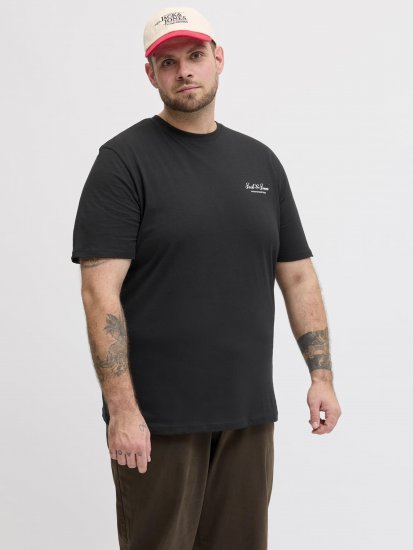 Jack & Jones Archive Tričko Černé - Trička - Trička nadměrné velikosti - 2XL-14XL