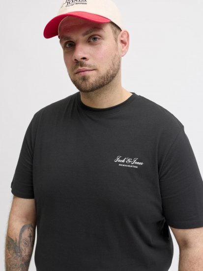 Jack & Jones Archive Tričko Černé - Trička - Trička nadměrné velikosti - 2XL-14XL