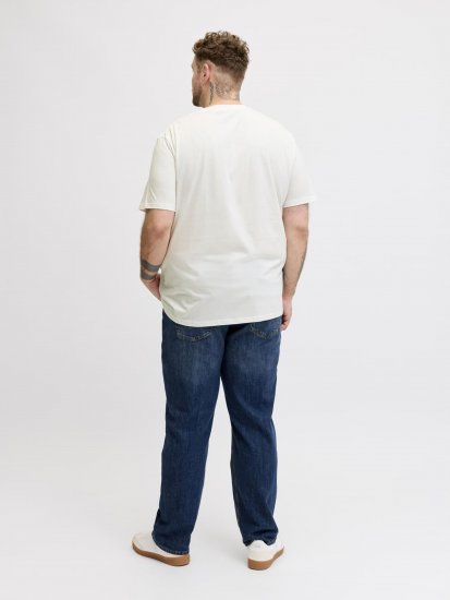 Jack & Jones Edenver T-Shirt White - Trička - Trička nadměrné velikosti - 2XL-14XL