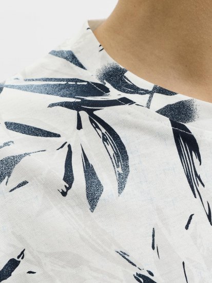 Jack & Jones Honolulu T-Shirt White - Trička - Trička nadměrné velikosti - 2XL-14XL