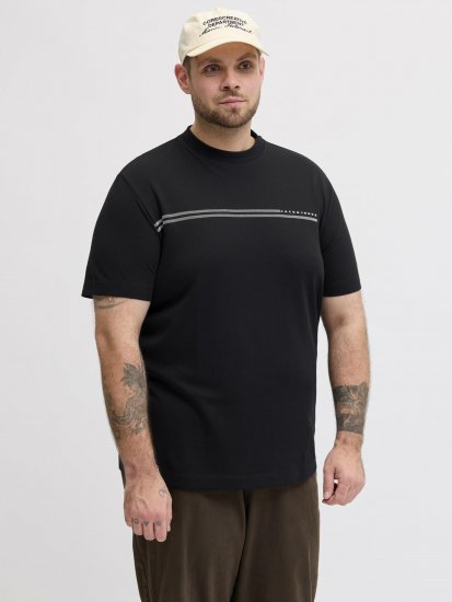 Jack & Jones Cofusion T-Shirt Black - Trička - Trička nadměrné velikosti - 2XL-14XL