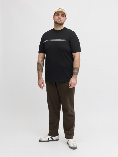 Jack & Jones Cofusion T-Shirt Black - Trička - Trička nadměrné velikosti - 2XL-14XL