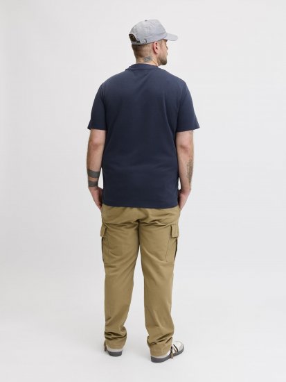 Jack & Jones Cofusion T-Shirt Navy - Trička - Trička nadměrné velikosti - 2XL-14XL