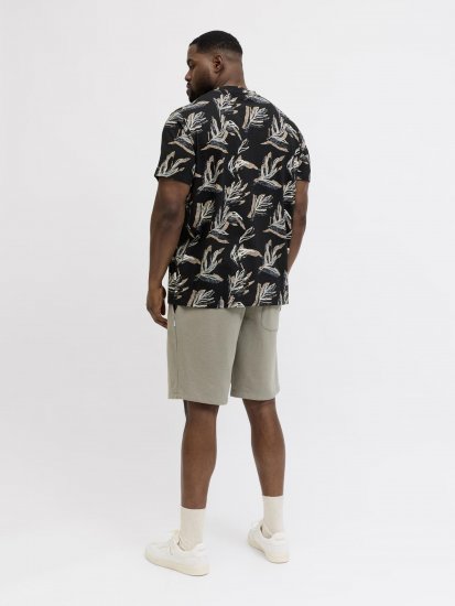 Jack & Jones Montauk T-Shirt Black - Trička - Trička nadměrné velikosti - 2XL-14XL