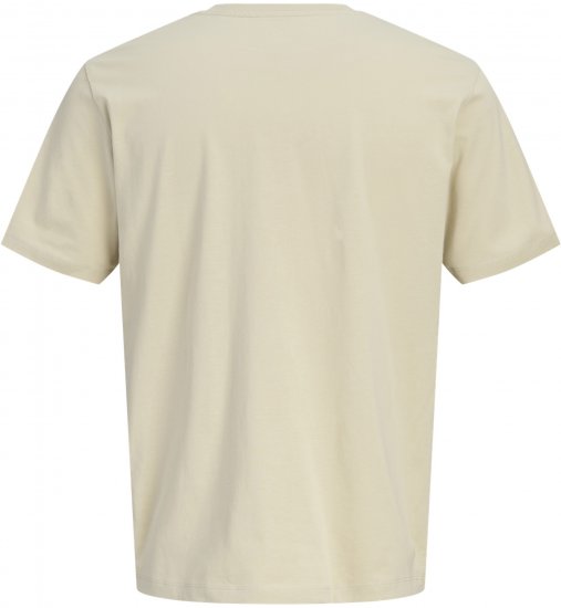 Jack & Jones Blaneo Short Sleeve T-shirt Beige - Trička - Trička nadměrné velikosti - 2XL-14XL