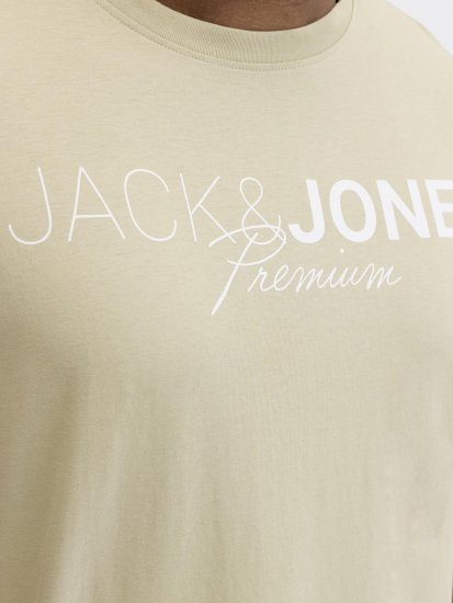 Jack & Jones Blaneo Short Sleeve T-shirt Beige - Trička - Trička nadměrné velikosti - 2XL-14XL