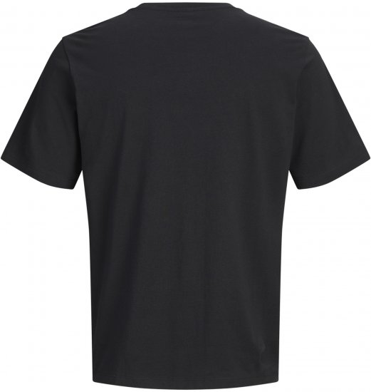 Jack & Jones Nantucket Branding Tričko Černé - Trička - Trička nadměrné velikosti - 2XL-14XL