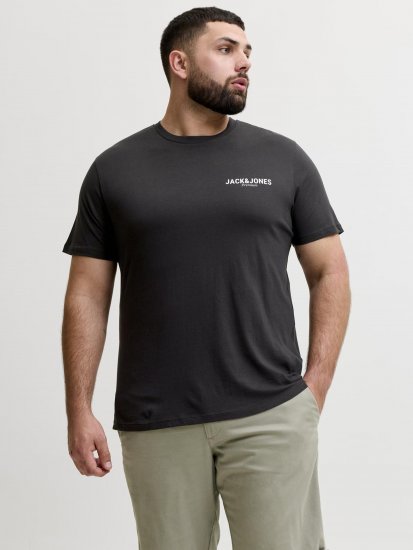 Jack & Jones Oscar T-Shirt Black - Trička s potiskem - Trička s potiskem - 2XL-8XL