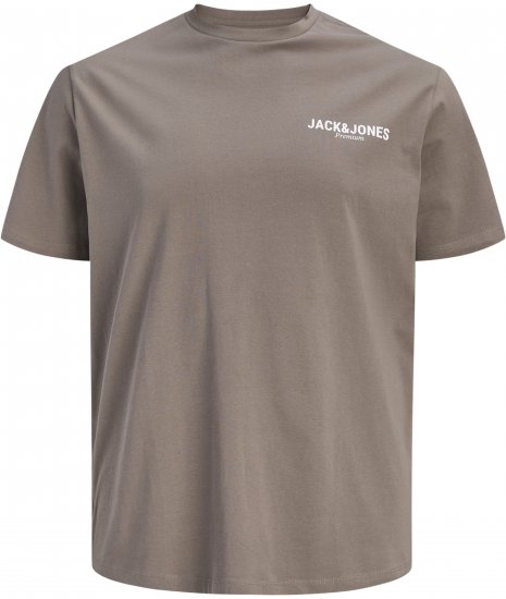 Jack & Jones Oscar T-Shirt Grey - Trička s potiskem - Trička s potiskem - 2XL-8XL