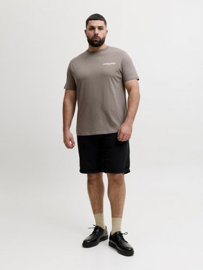 Jack & Jones Oscar T-Shirt Grey - Trička s potiskem - Trička s potiskem - 2XL-8XL