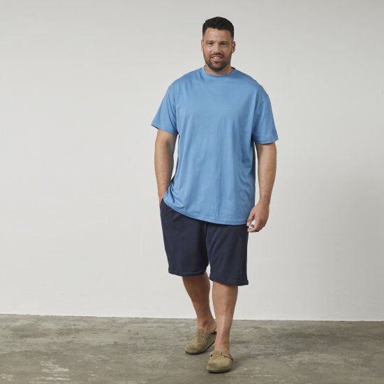 North Latitude 61010 US Tričko Středně Modrá - Trička - Trička nadměrné velikosti - 2XL-14XL