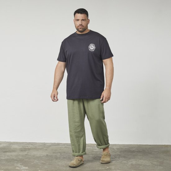 North Latitude 61122 Tričko S Potiskem Černá - Trička - Trička nadměrné velikosti - 2XL-14XL