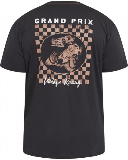 North Latitude 61165 Tričko S Potiskem Na Zádech Černá - Trička - Trička nadměrné velikosti - 2XL-14XL