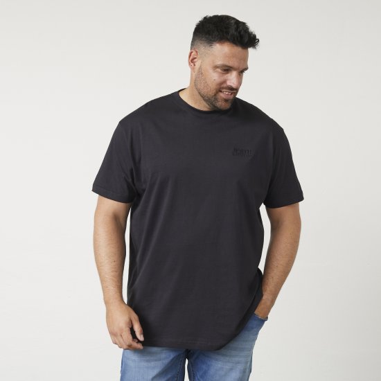 North Latitude 61165 Tričko S Potiskem Na Zádech Černá - Trička - Trička nadměrné velikosti - 2XL-14XL