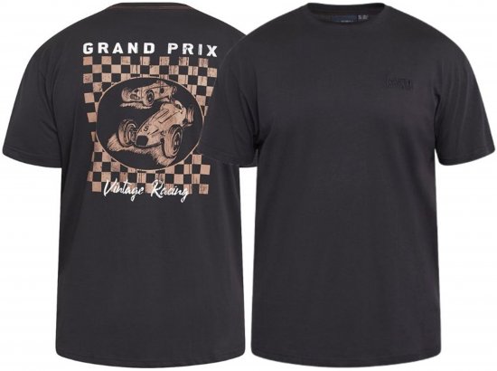 North Latitude 61165 Tričko S Potiskem Na Zádech Černá - Trička - Trička nadměrné velikosti - 2XL-14XL