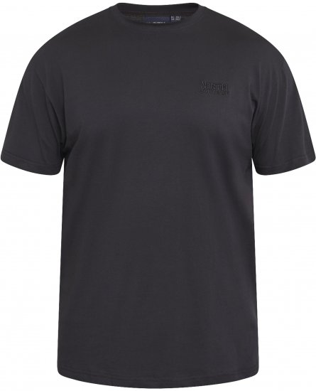 North Latitude 61165 Tričko S Potiskem Na Zádech Černá - Trička - Trička nadměrné velikosti - 2XL-14XL