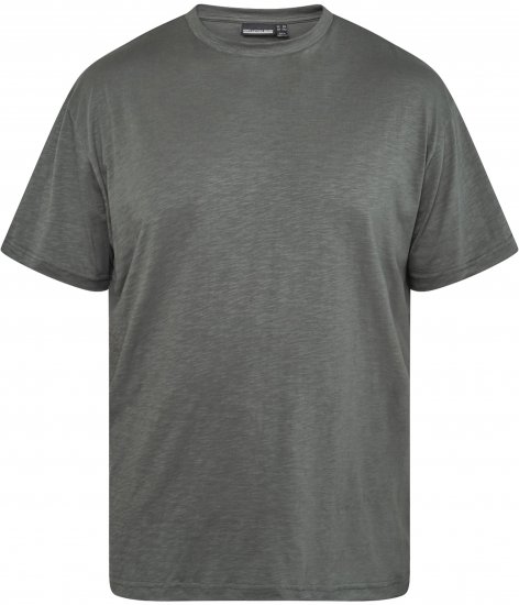 North Latitude 61317 Tričko Slub S Potiskem Na Zádech Tmavě Prachově Zelená - Trička - Trička nadměrné velikosti - 2XL-14XL