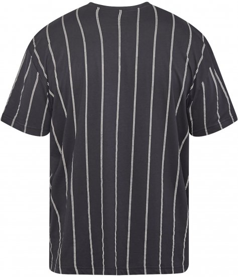 North Latitude 61319 Pruhované Tričko Černá - Trička - Trička nadměrné velikosti - 2XL-14XL