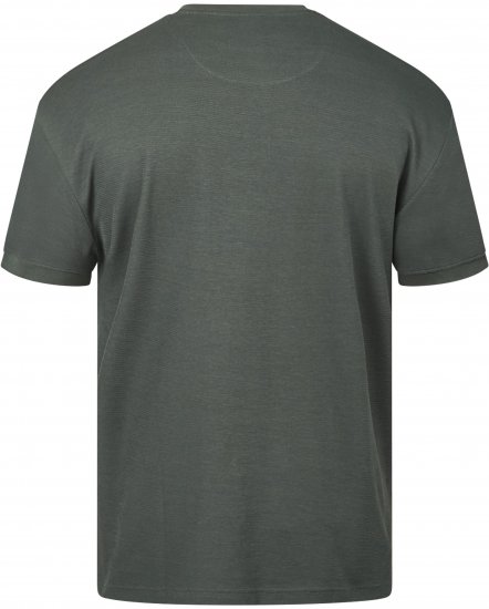 North Latitude 61324 Strukturované Tričko Tmavě Prachově Zelená - Trička - Trička nadměrné velikosti - 2XL-14XL