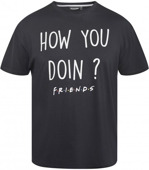 North Latitude 61353 FRIENDS Tričko Černá - Trička - Trička nadměrné velikosti - 2XL-14XL