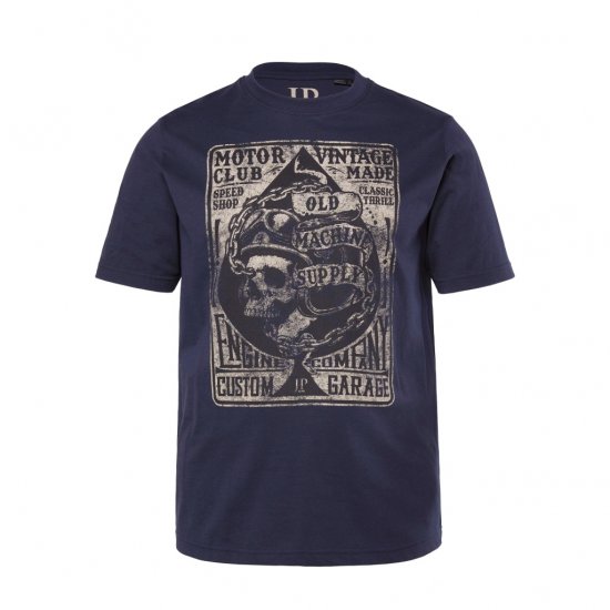 JP1880 T-Shirt Motorclub Blue - Trička - Trička nadměrné velikosti - 2XL-14XL