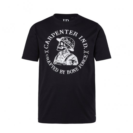 JP1880 T-Shirt Crafted By Bone Force Black - Trička - Trička nadměrné velikosti - 2XL-14XL