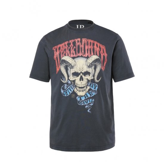JP1880 T-Shirt Driven By The Devil Black - Trička - Trička nadměrné velikosti - 2XL-14XL