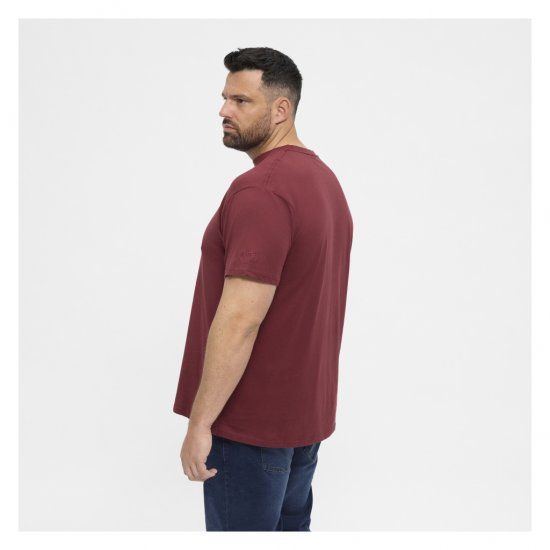 North Latitude T-Shirt O-Neck Bordeaux - Trička - Trička nadměrné velikosti - 2XL-14XL