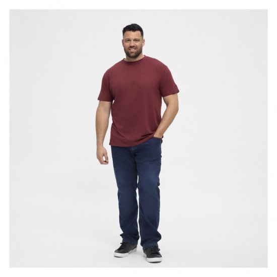 North Latitude T-Shirt O-Neck Bordeaux - Trička - Trička nadměrné velikosti - 2XL-14XL