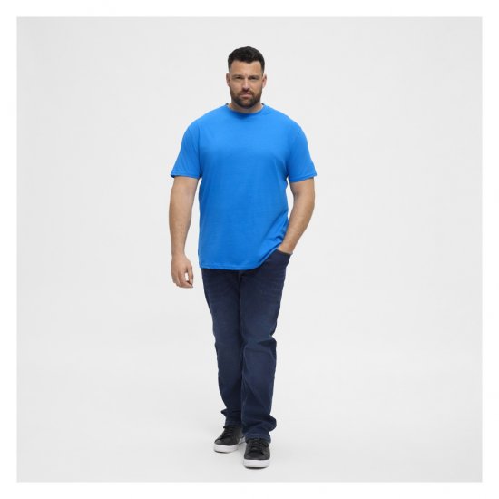 North Latitude T-Shirt O-Neck Cobolt Blue - Trička - Trička nadměrné velikosti - 2XL-14XL