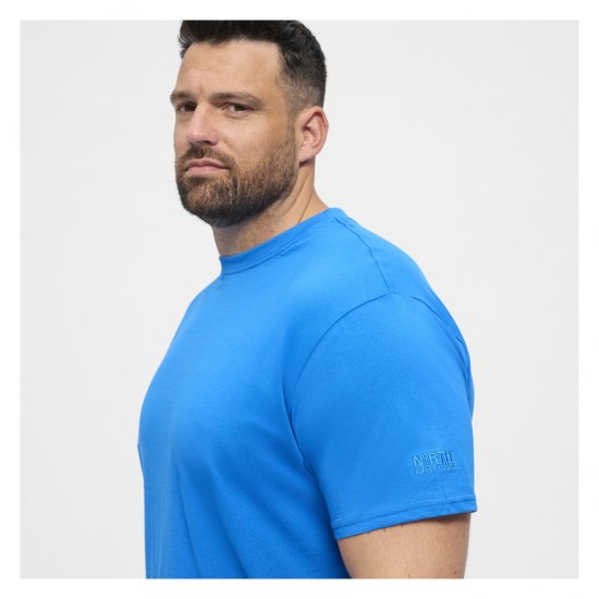 North Latitude T-Shirt O-Neck Cobolt Blue - Trička - Trička nadměrné velikosti - 2XL-14XL