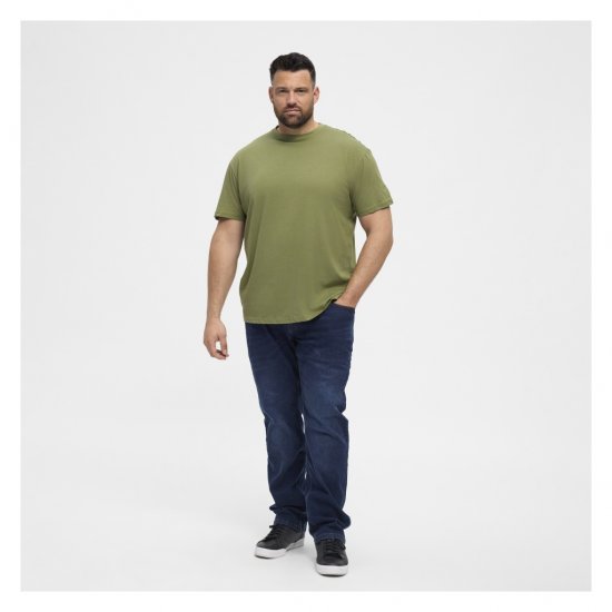 North Latitude T-Shirt O-Neck Olive Green - Trička - Trička nadměrné velikosti - 2XL-14XL