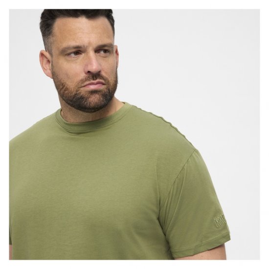 North Latitude T-Shirt O-Neck Olive Green - Trička - Trička nadměrné velikosti - 2XL-14XL