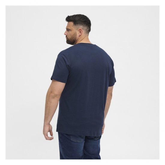 North Latitude Denim 2-Pack T-Shirt Navy Blue - Trička - Trička nadměrné velikosti - 2XL-14XL