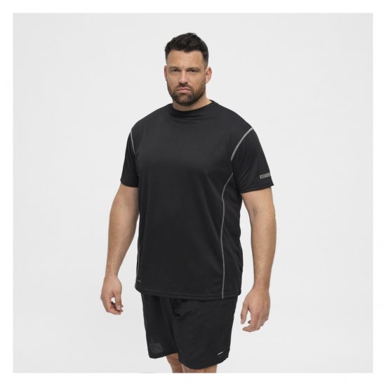 North Latitude Sport Tech T-Shirt Black - Trička - Trička nadměrné velikosti - 2XL-14XL
