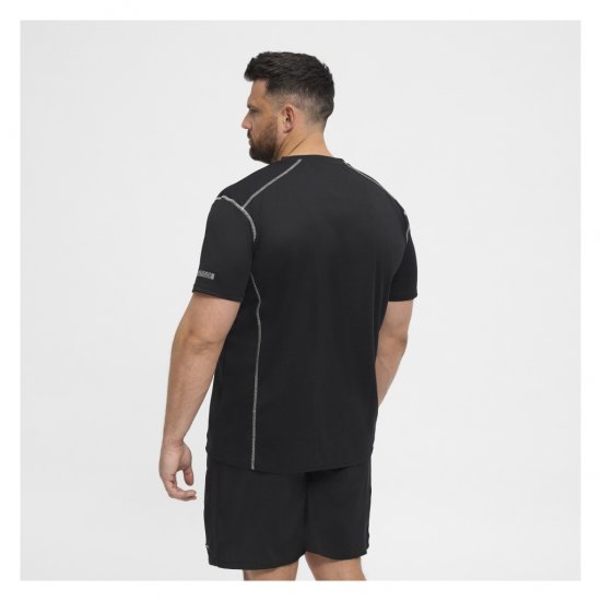 North Latitude Sport Tech T-Shirt Black - Trička - Trička nadměrné velikosti - 2XL-14XL