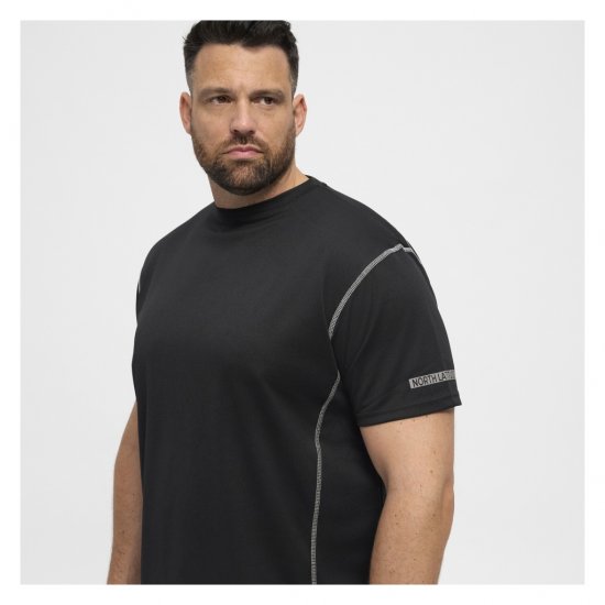 North Latitude Sport Tech T-Shirt Black - Trička - Trička nadměrné velikosti - 2XL-14XL